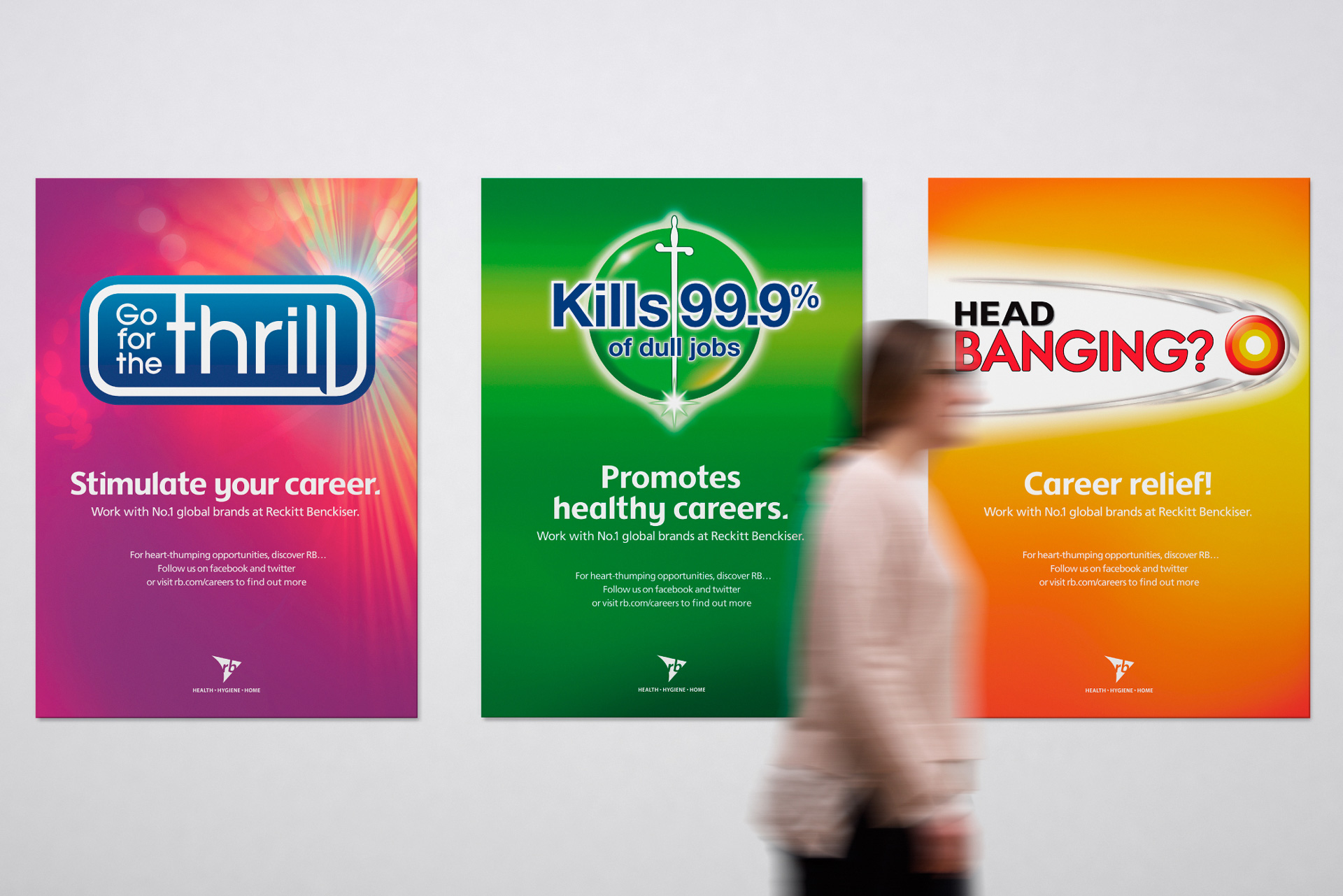 RB employer brand campaign posters