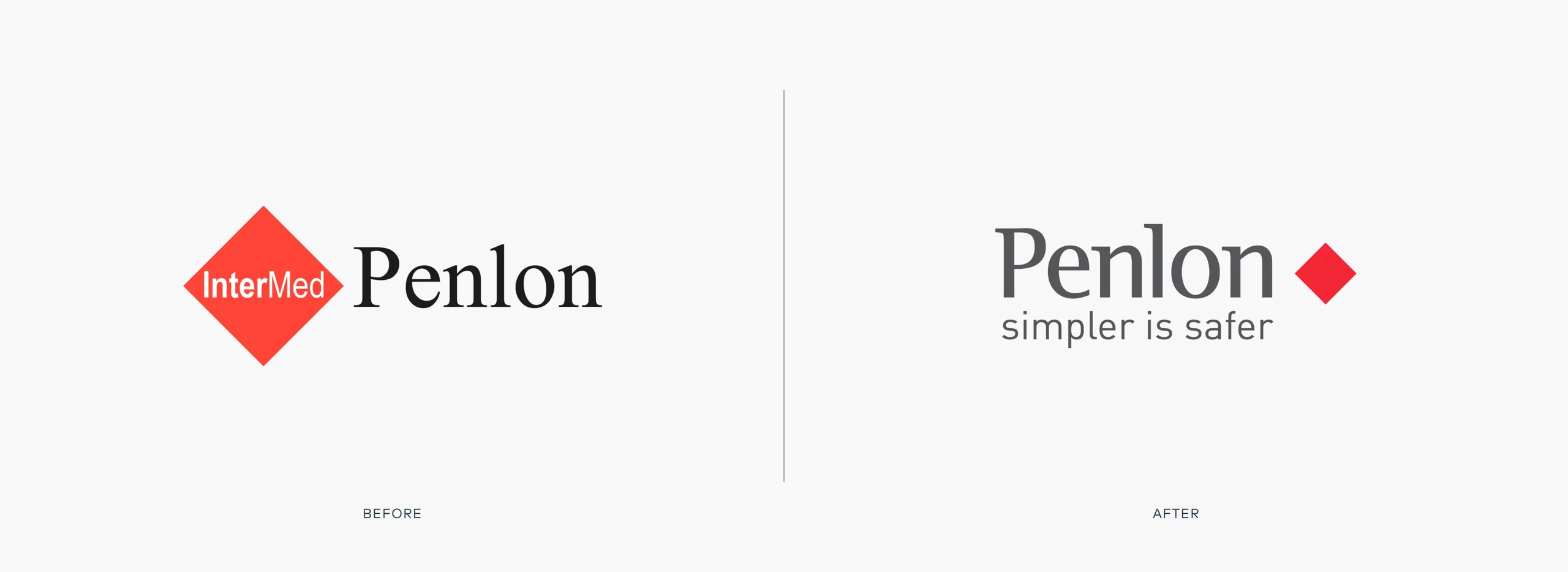 Penlon case study logo before and after image