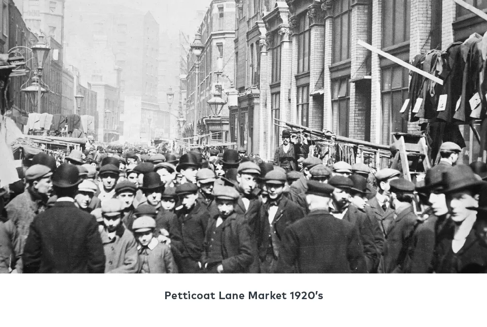 Petticoat Lane history 1920 photo